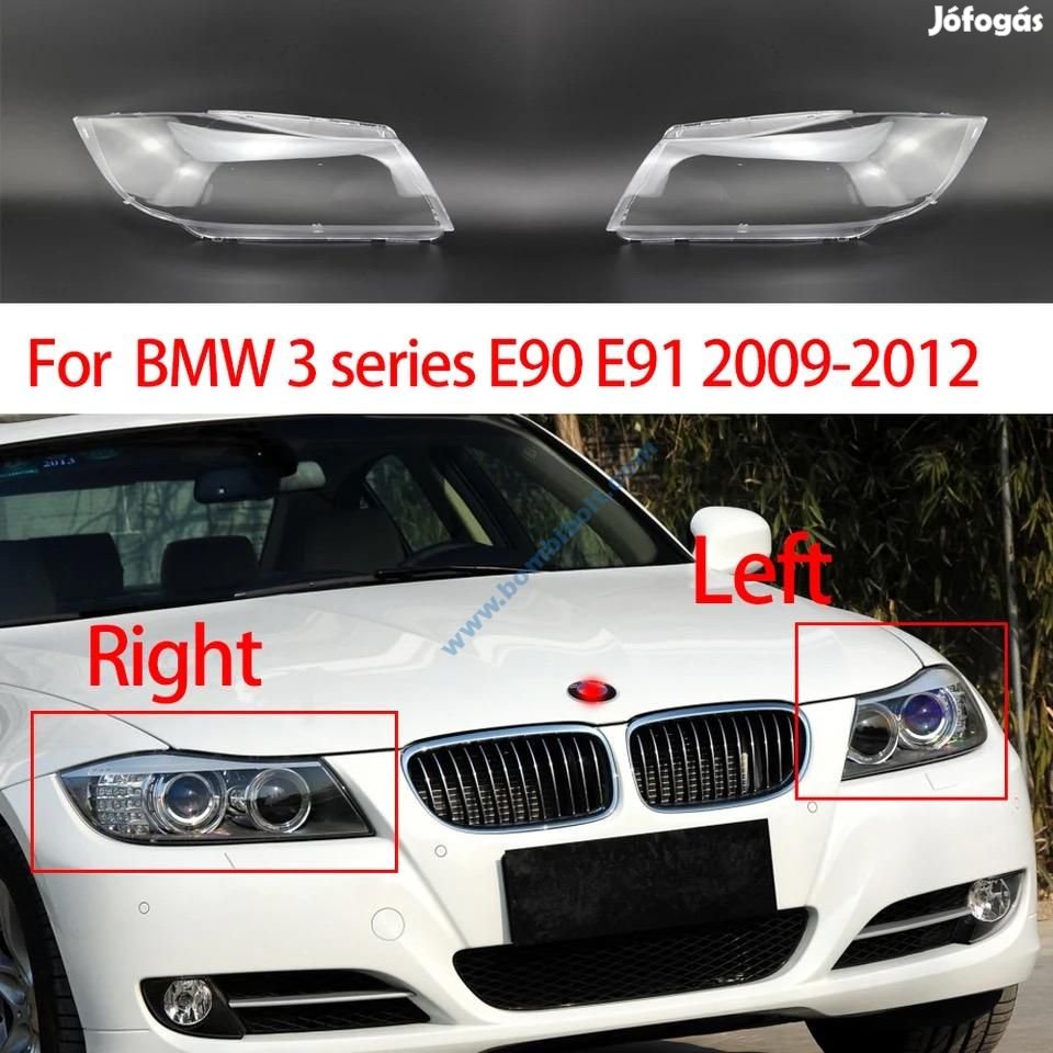 BMW E90 E91 Pre lci / Lci lámpabúra, fényszóró búra 2005-2012