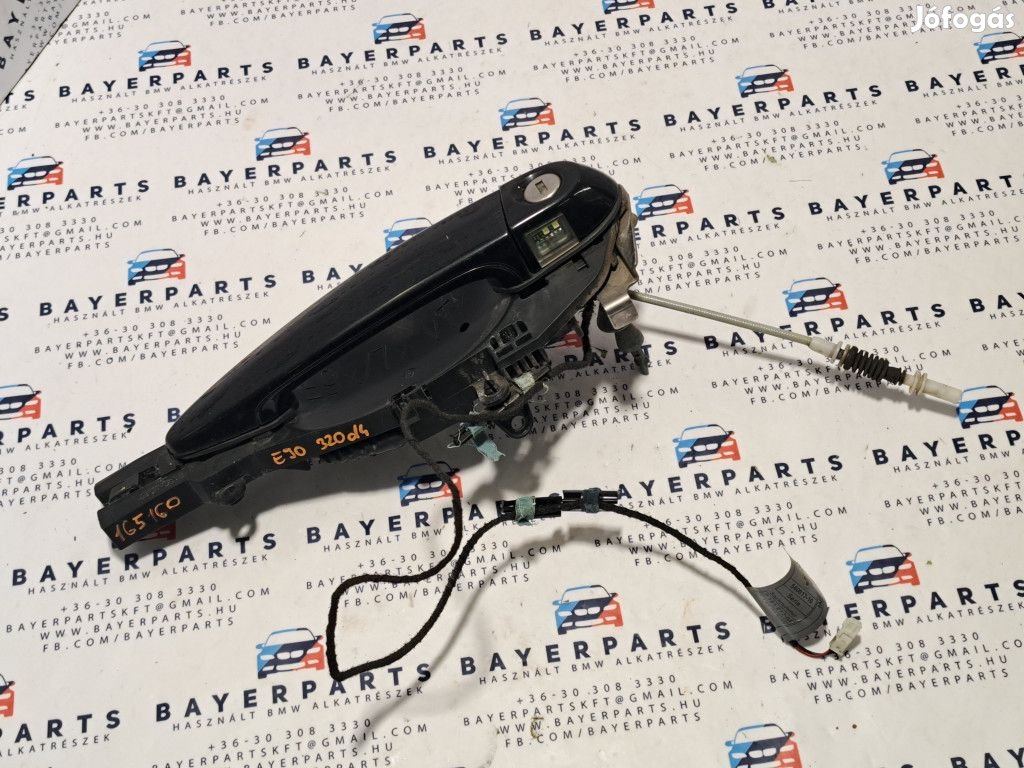 BMW E90 E91 bal első komplett fekete black sapphire külső