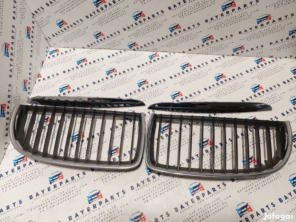 BMW E90 E91 gyári króm vese hűtőrács grill