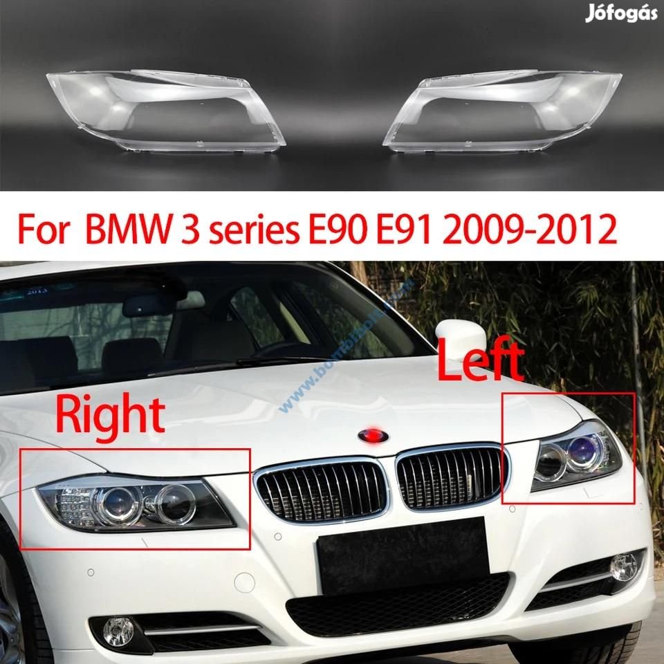 BMW E90 E91 lámpabúra, fényszóró búra 2005-2012