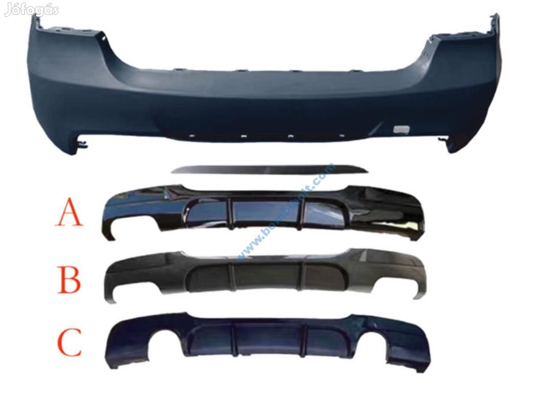 BMW E90 M-tech, M paket hátsó lökhárító 2004-2008