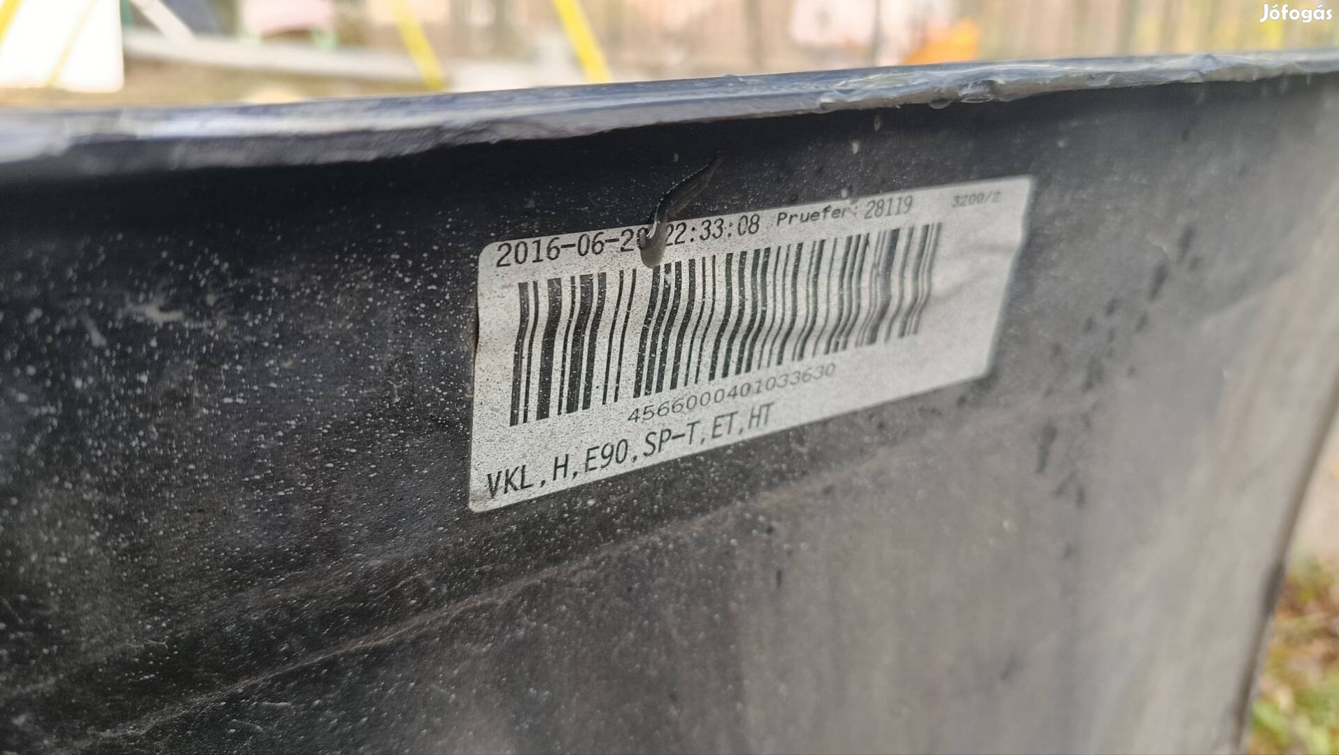 BMW E90 hátsó lökhárító Fekete!