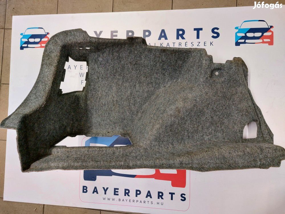 BMW E90 sedan szürke bal csomagtér csomagtartó kárpit
