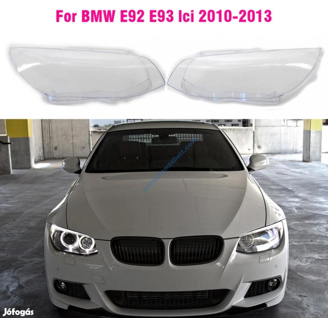 BMW E92 E93 lci lámpabúra, fényszóró búra 2010-2013
