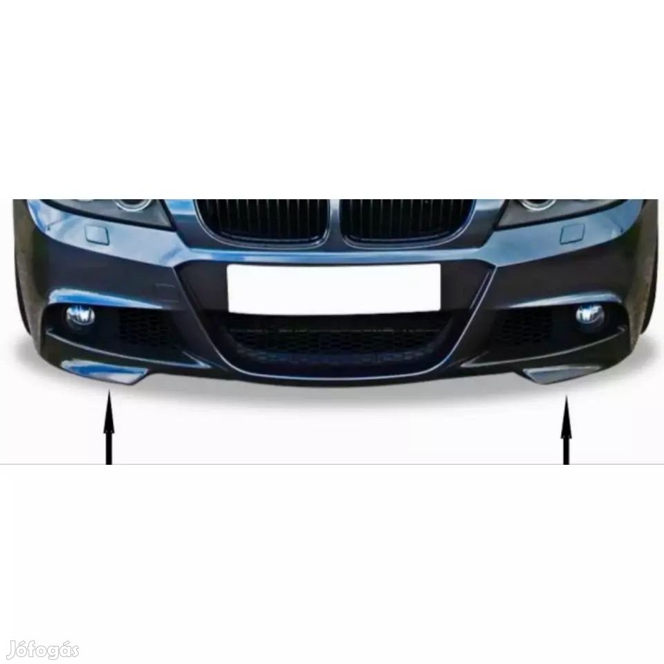 BMW E92 E93 lökhárító toldat, lökhárító lippe, fényes fekete