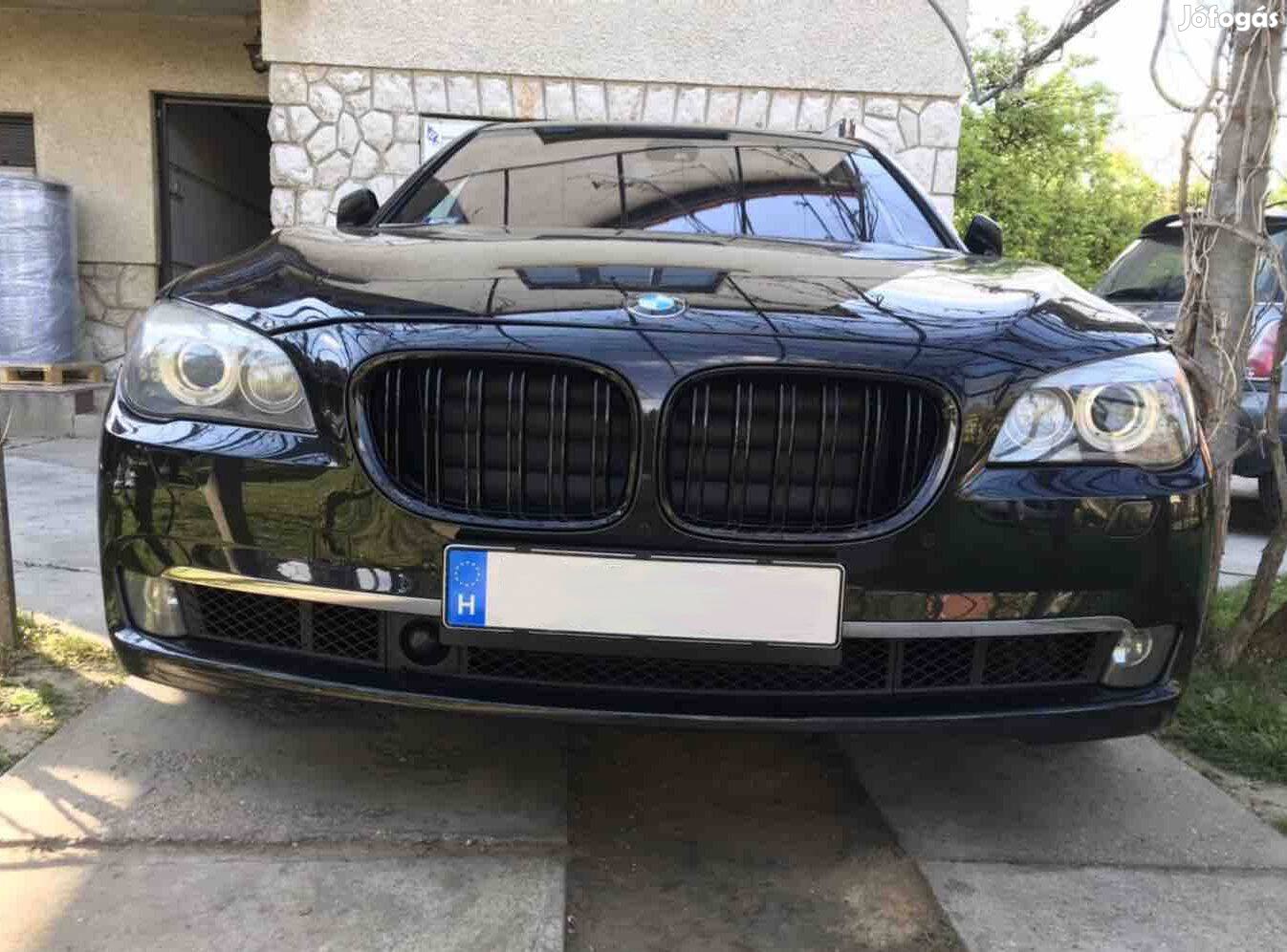BMW F01 (7-es) díszrács / vese / hűtőrács lakk fekete dupla pálcás