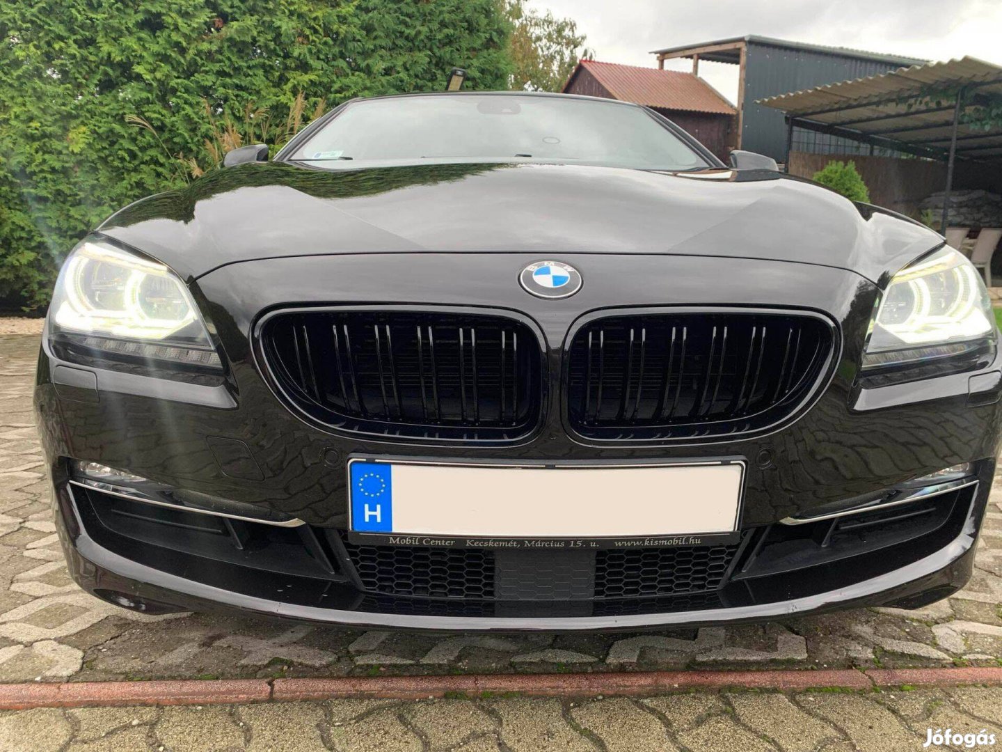 BMW F06 F12 F13 (6-os coupe, cabrio) hűtőrács vese lakk fekete dupla