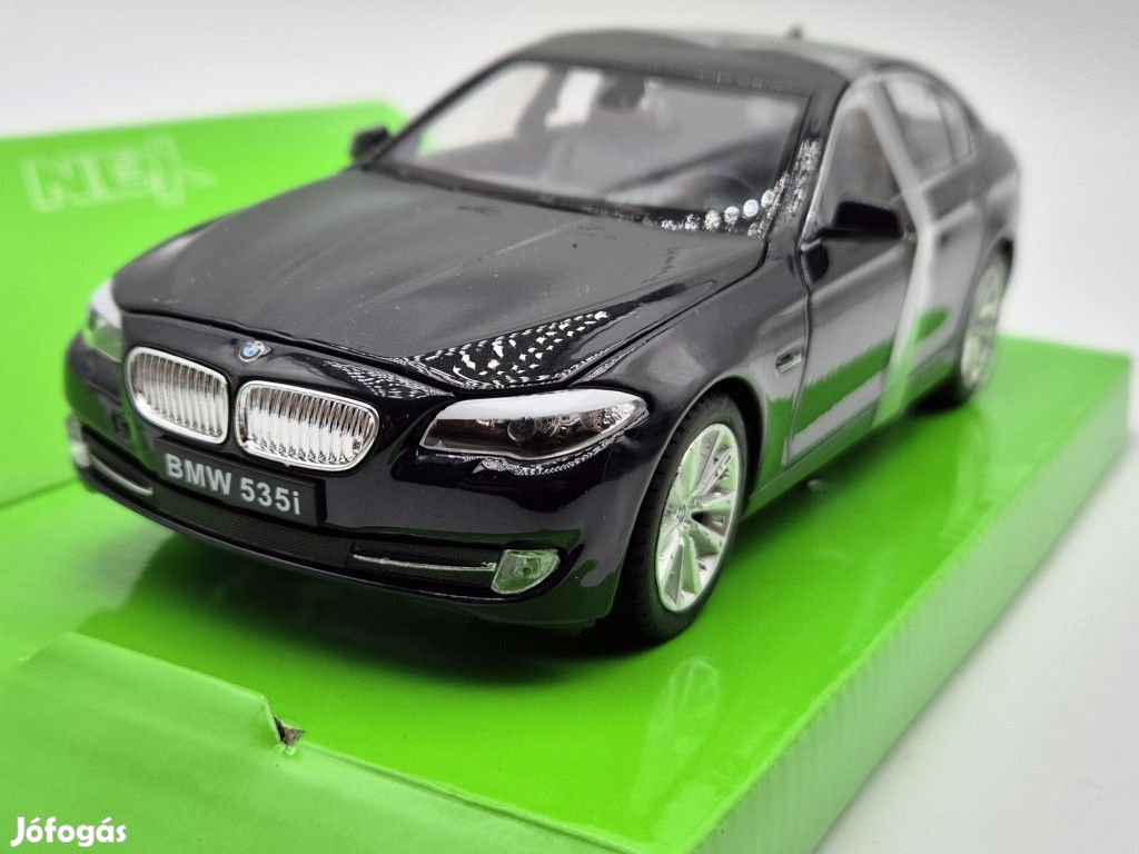 BMW F10 535i (2010) fekete - Welly - 1:24