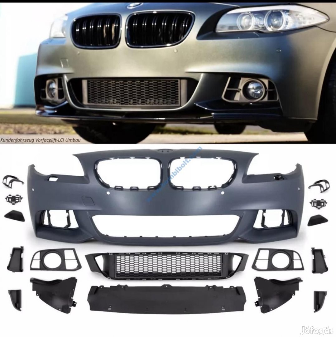 BMW F10 F11 lci M tech, M paket első lökhárító 2014-2017