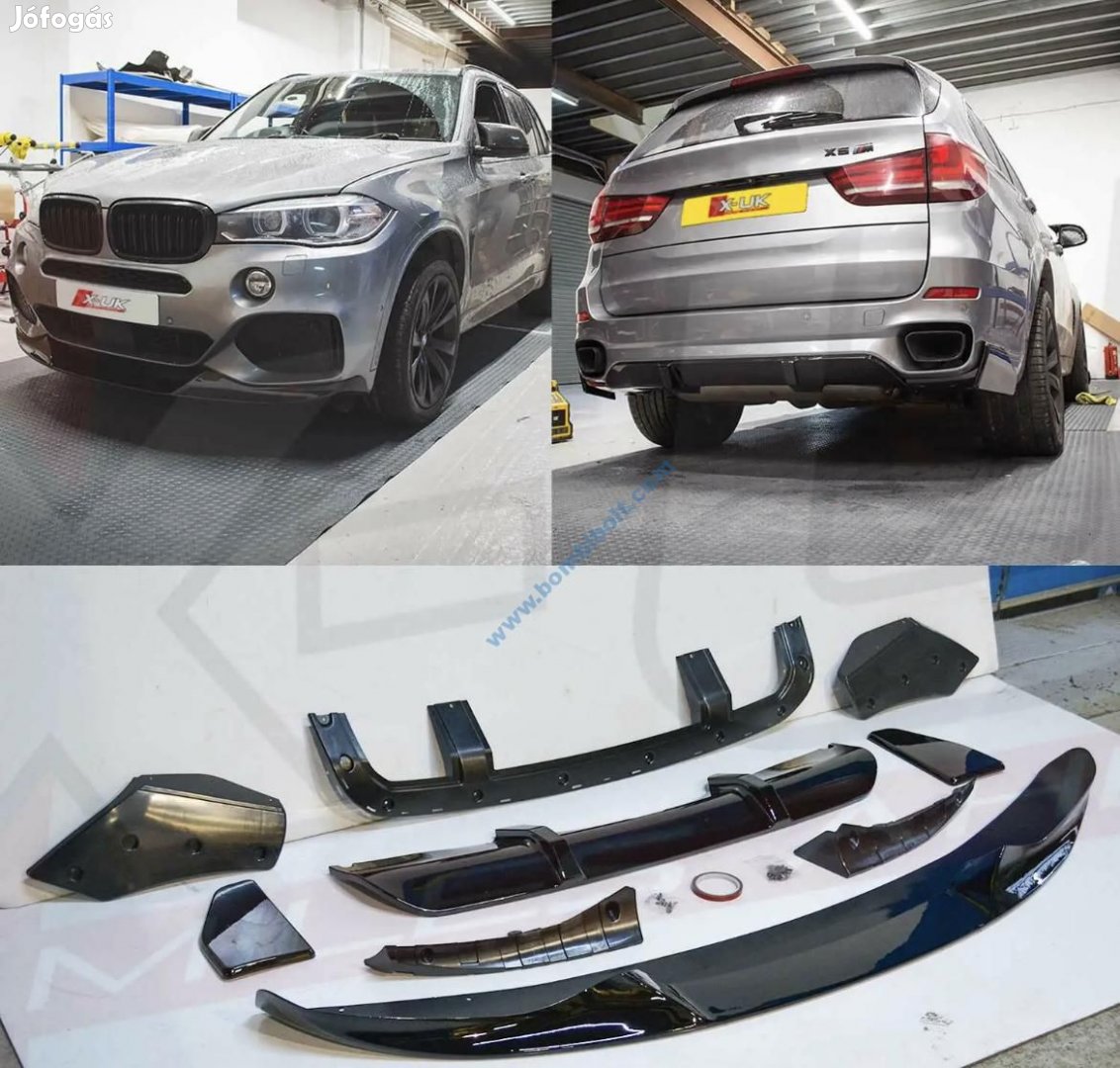 BMW F15 X5 M, X5m Performance csomag, első toldat+hátsó diffúzor