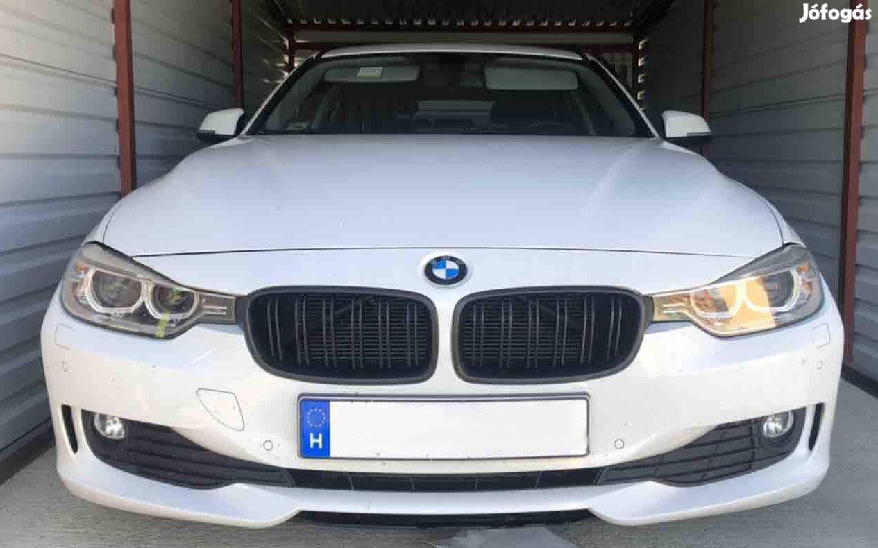 BMW F30 F31 F35 vese díszrács / hűtőrács matt fekete dupla pálcás