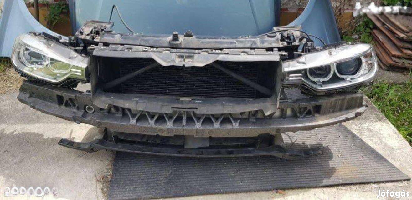 BMW F30 eleje alkatrészek (motorháztető, hűtősor, xenon, sárvédők)