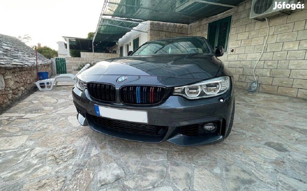BMW F32 F33 F36 (4-es coupe, cabrio) díszrács vese lakk fek dup M csík