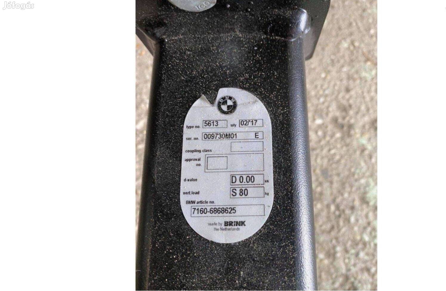 BMW F48 X1 gyári vonóhorog keresztrúd