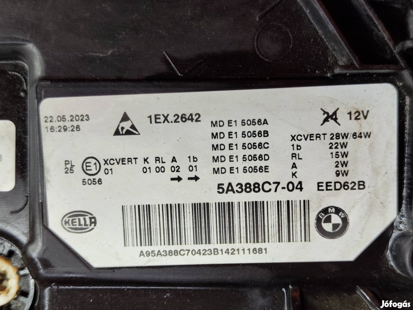 BMW G30 LCI sérült bal LED fényszóró 