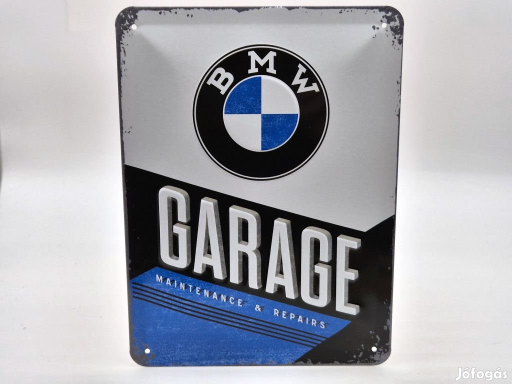 BMW Garage - fémplakát  fém tábla  (15x20cm)