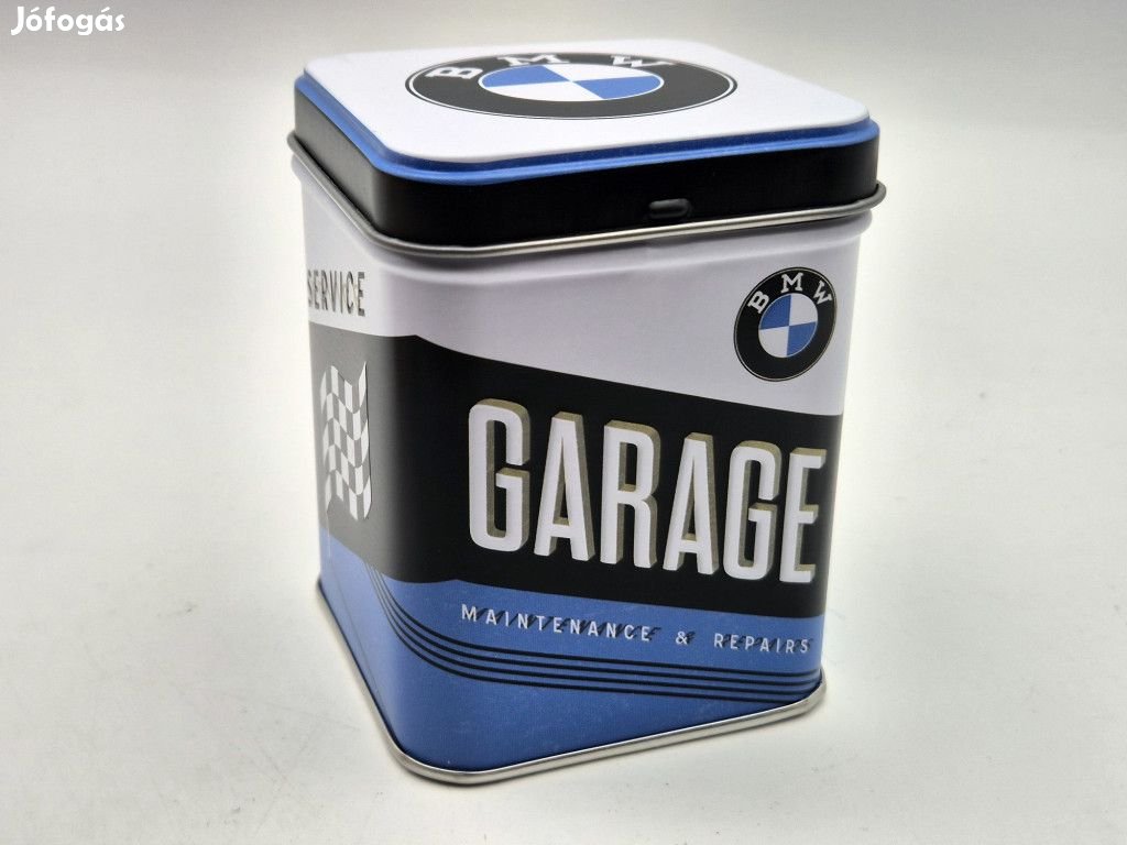 BMW Garage fém teás tea doboz tároló tárolódoboz