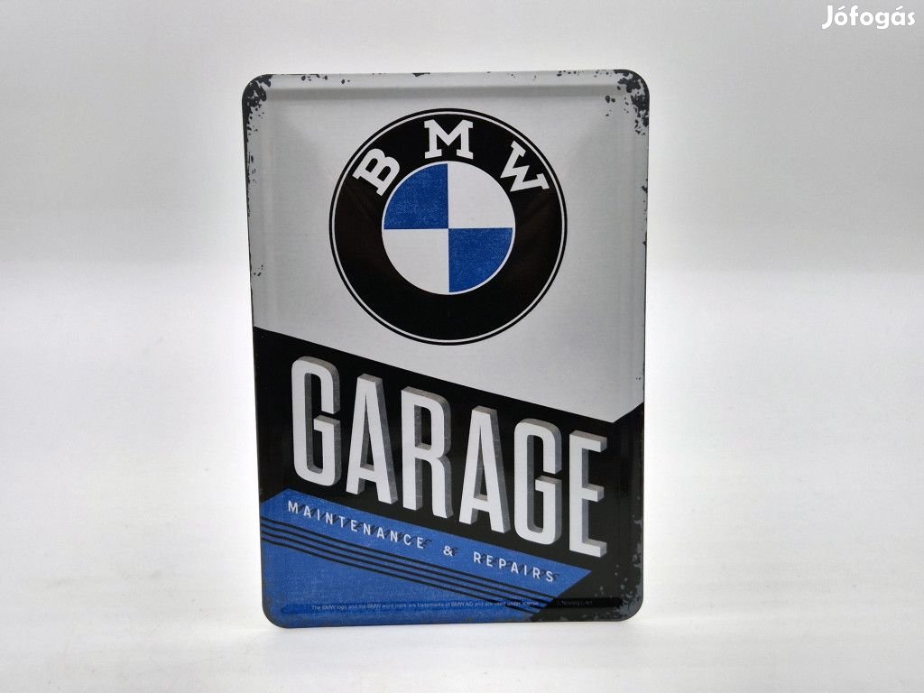 BMW Garage garázs retró fémplakát  fém képeslap tábla  (10x14cm)