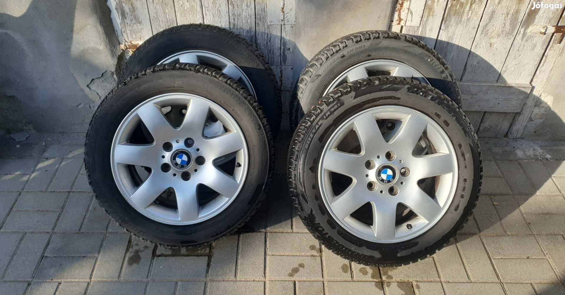 BMW Gyári alufelni 16" Téli szett 90% Bridgestone gumival