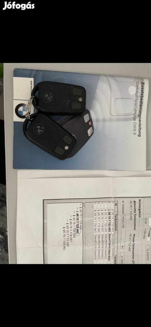 BMW K1200 S motorkerékpár gyári riasztó használt