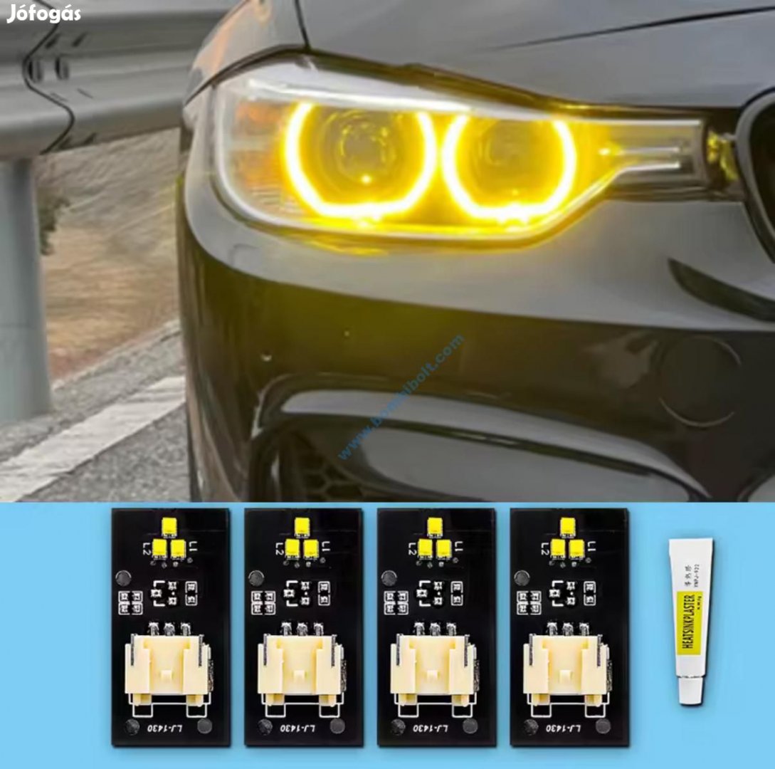 BMW M3 CSL DRL borostyánsárga led, F30, F31, F34, 2012-2016