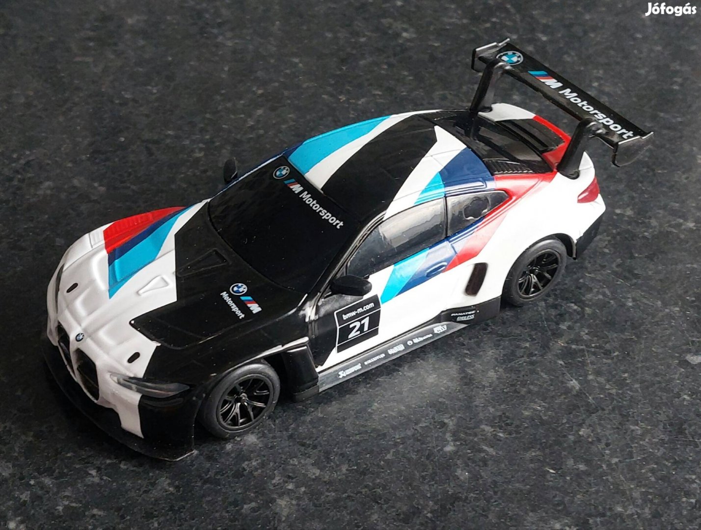 BMW M4 GT3 modell autó, bluetooth távirányítható, Új!