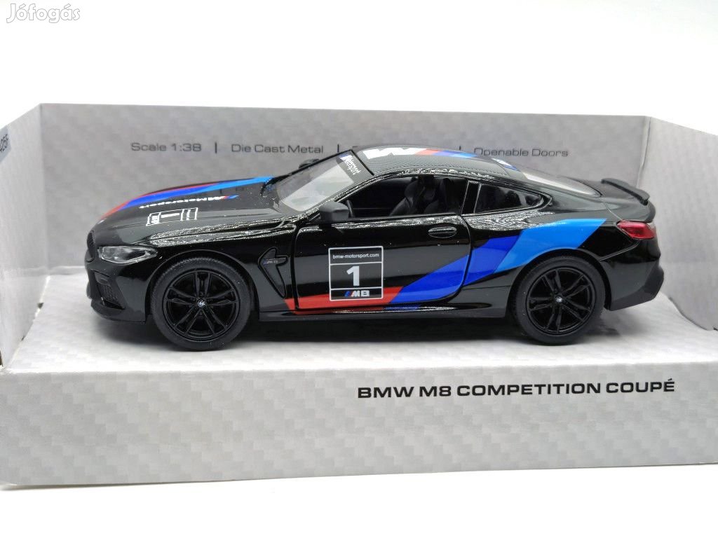 BMW M8 Competition Coupe (2023) - fekete - Kinsmart - 1:36