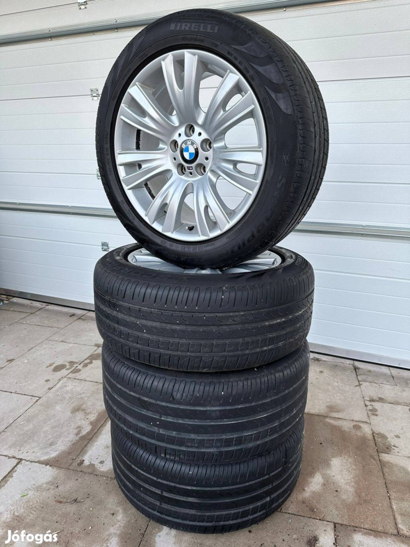 BMW M 19 colos kétszéles alufelni garnitúra Pirelli nyári gumikkal