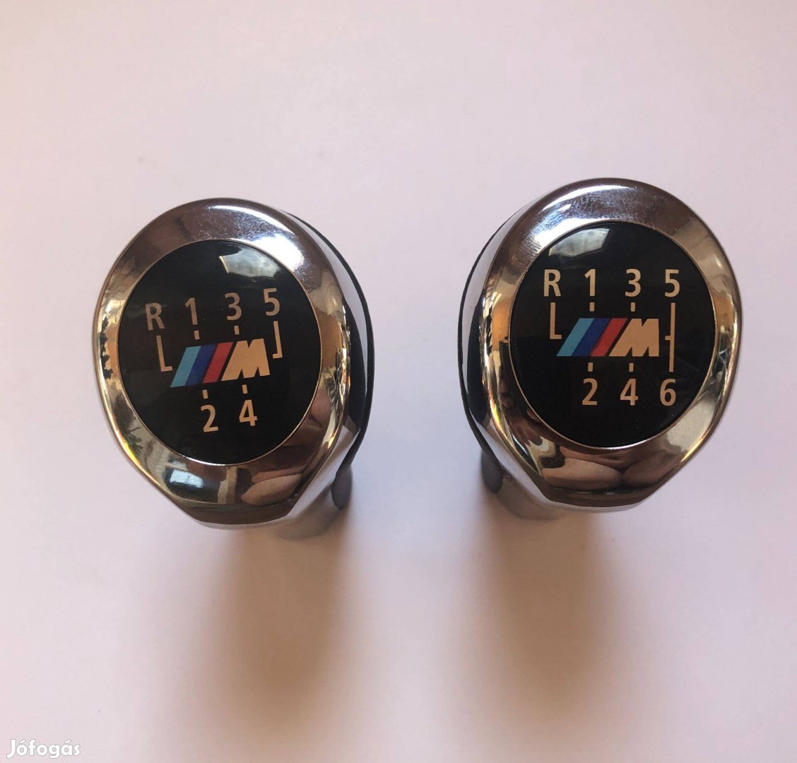 BMW M cróm bőr váltógomb 5, sebességes