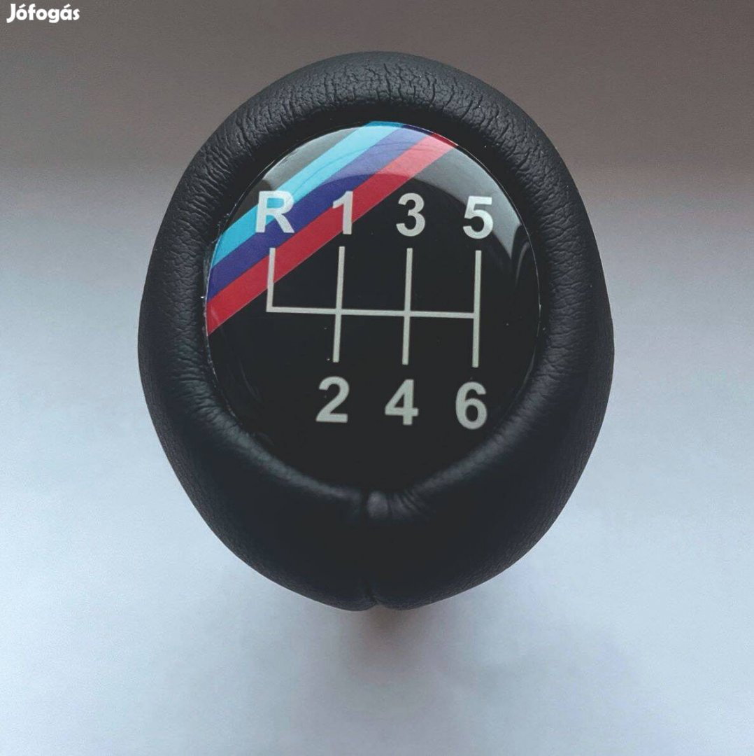 BMW M csík bőr fekete váltógomb 5, 6 sebességes