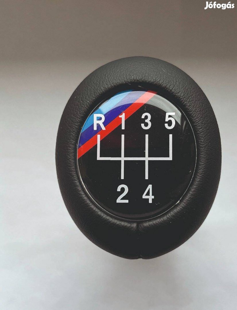 BMW M csík bőr váltógomb 5, 6 sebességes fekete