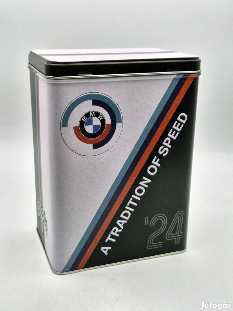 BMW Motorsport " A tradition of speed " fém doboz tároló tárolódoboz