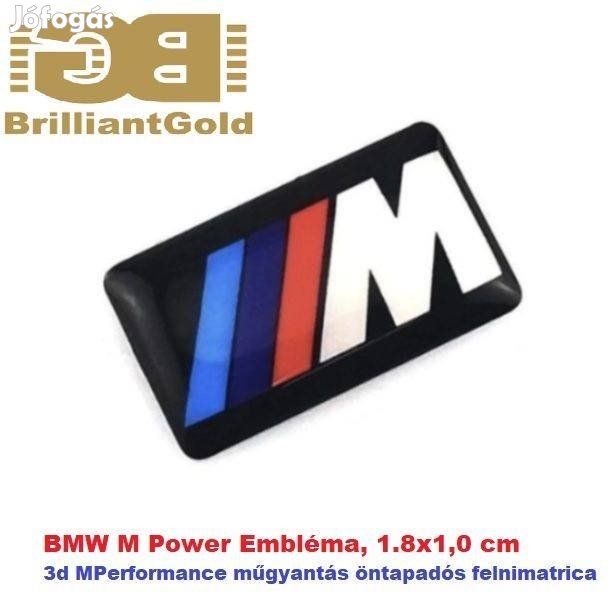 BMW Műgyantás Mpower mini kerék felni kormánykerék embléma 3eFt/4db