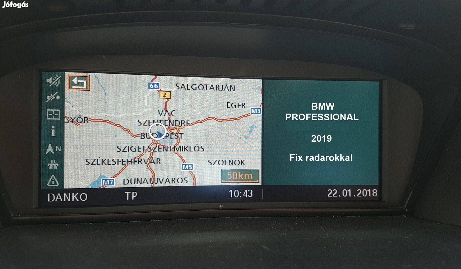 BMW Navigáció Professional Business High 2019 térkép