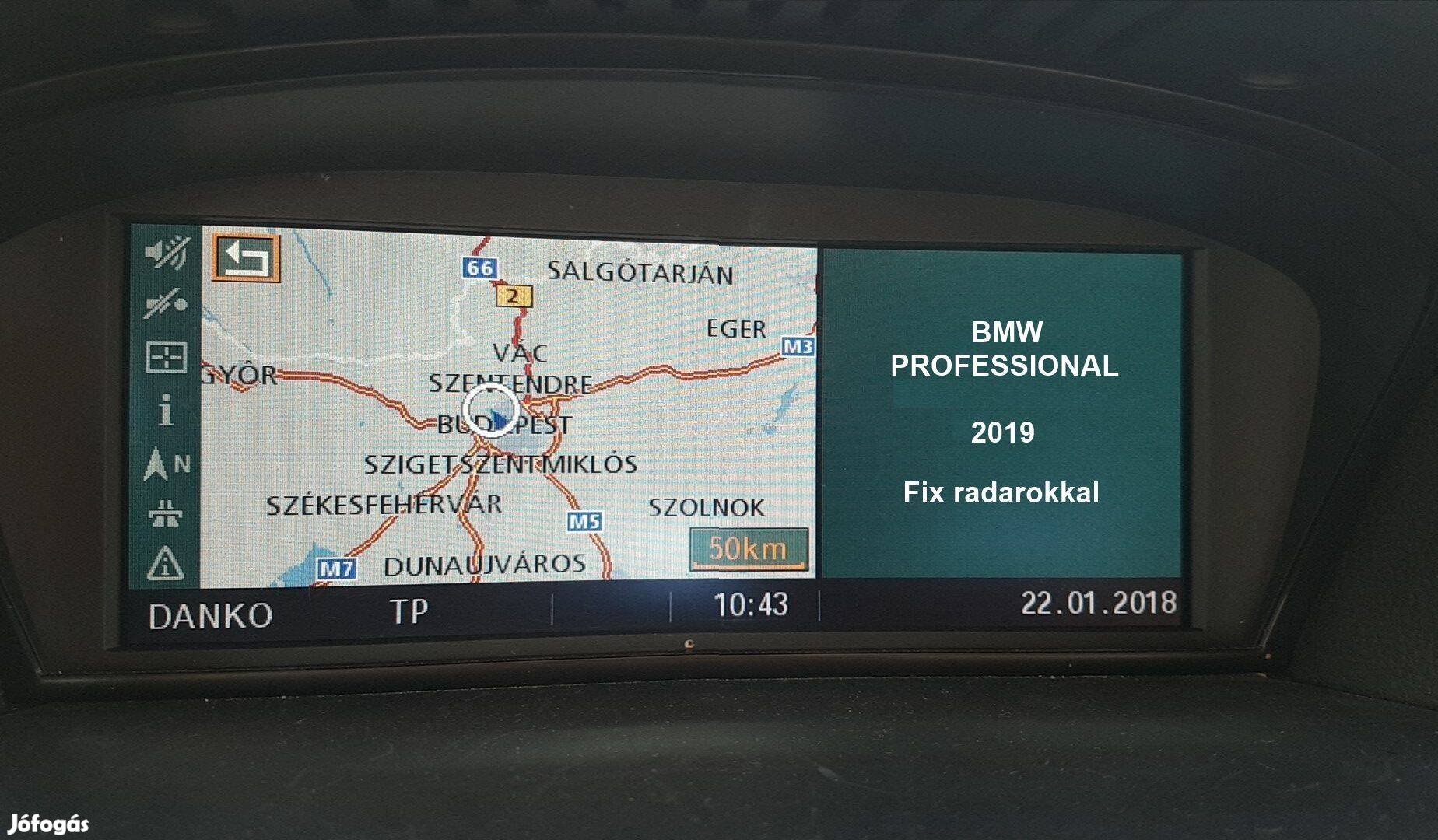 BMW Navigáció Professional Business High 2019 térkép