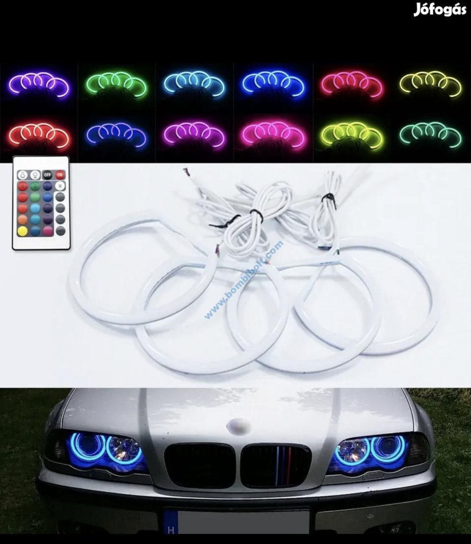BMW OPÁL RGB led Angel Eyes készlet, színváltós! E36 E38 E46 E39
