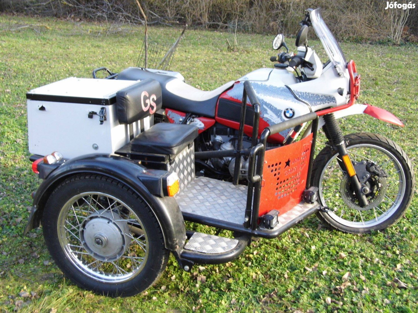 BMW R100 GS Ural oldalkocsival - oldalkocsis