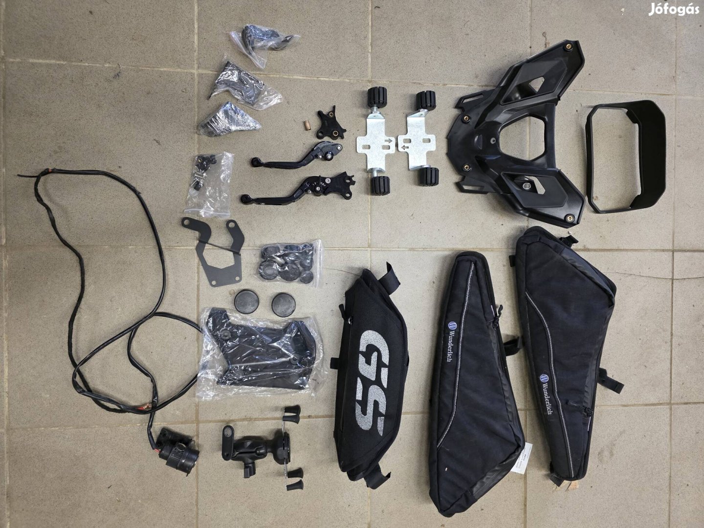 BMW R1200GS R1250GS tartozék táska szett alu fékkar egyben