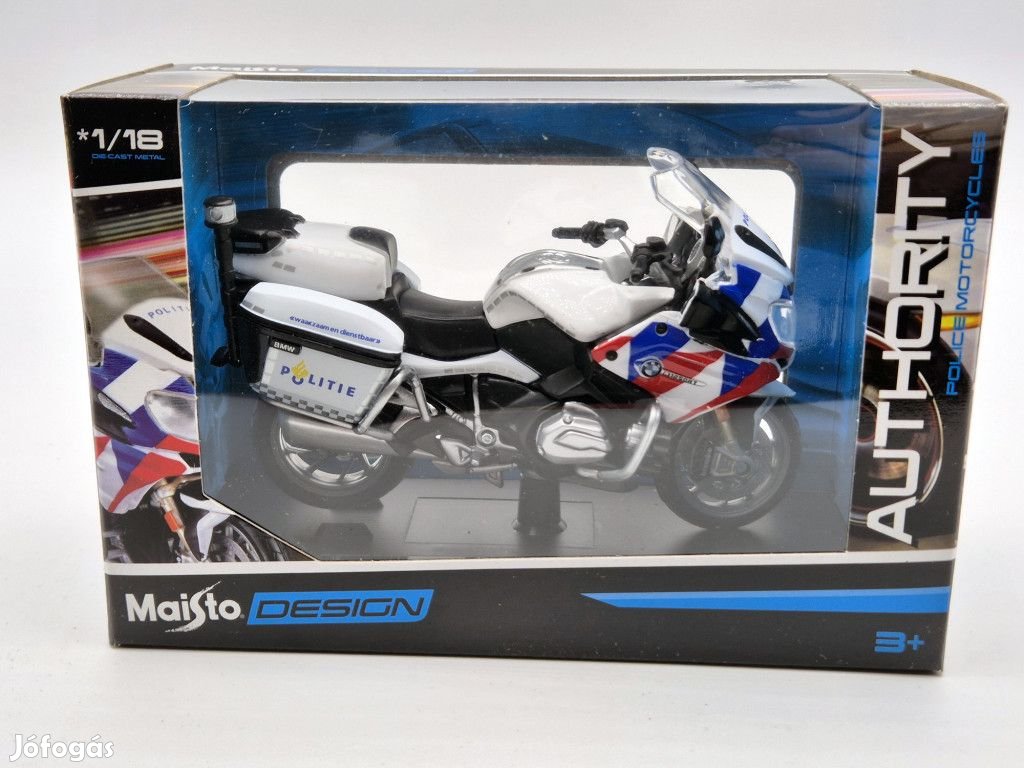 BMW R1200RT police Nederland - Holland rendőrmotor - Maisto - 1:18