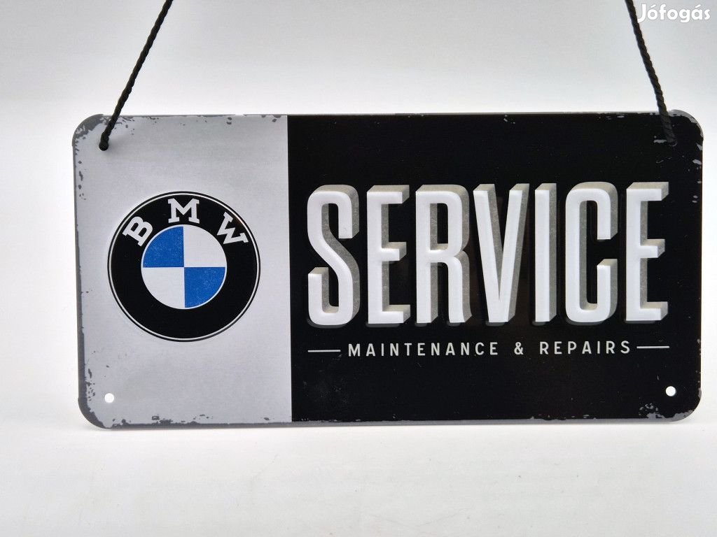 BMW Service akasztós fémplakát  fém tábla (20x10cm)