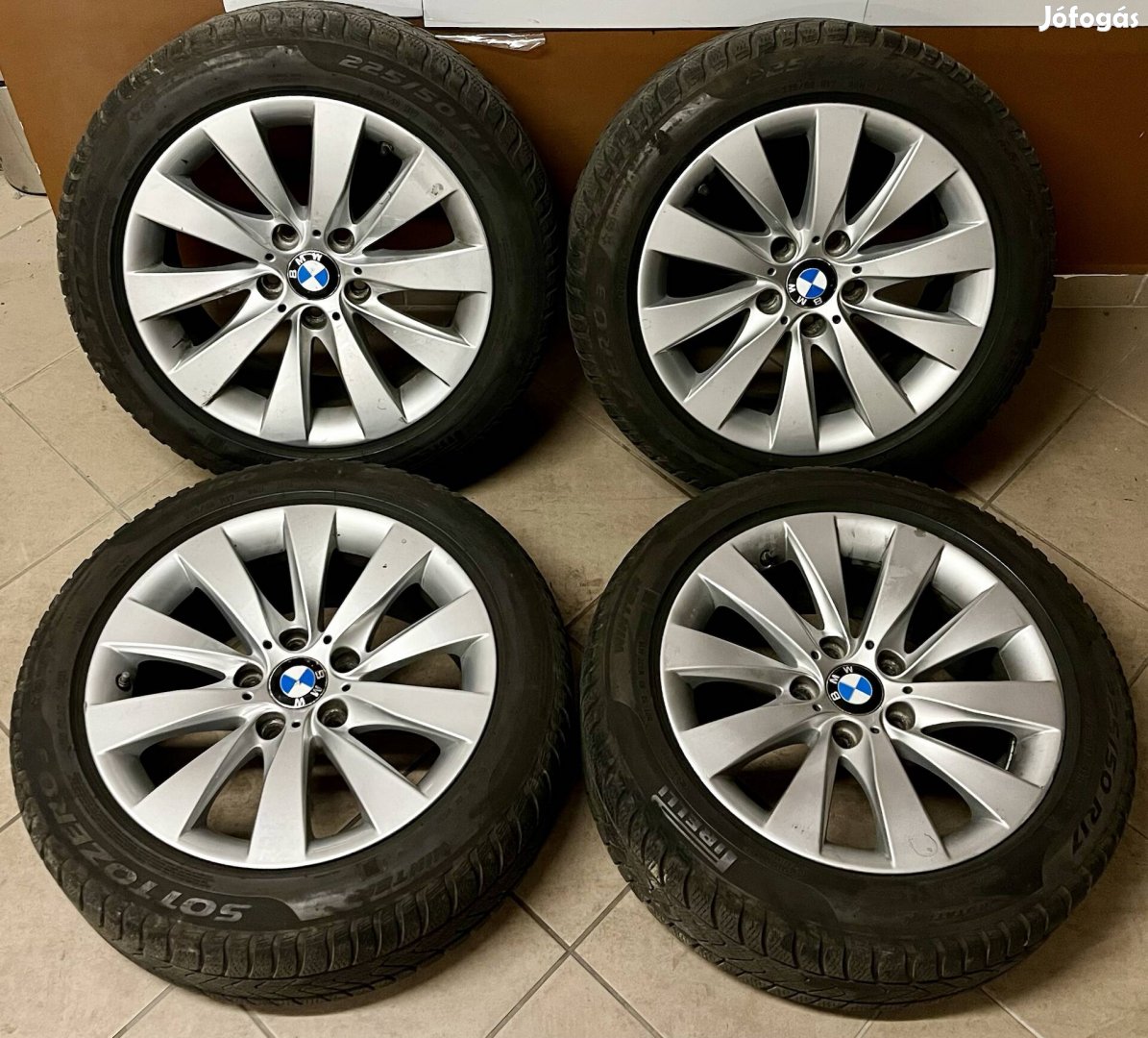 BMW Style 413 17" felni Pirelli Sottozero 225/50 r17 téligumi