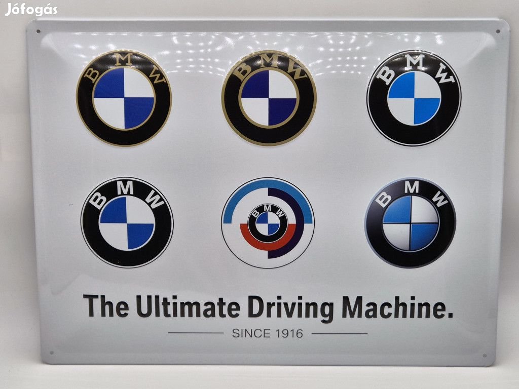 BMW The Ultimate Driving Machine - fémplakát  fém tábla (40x30cm)