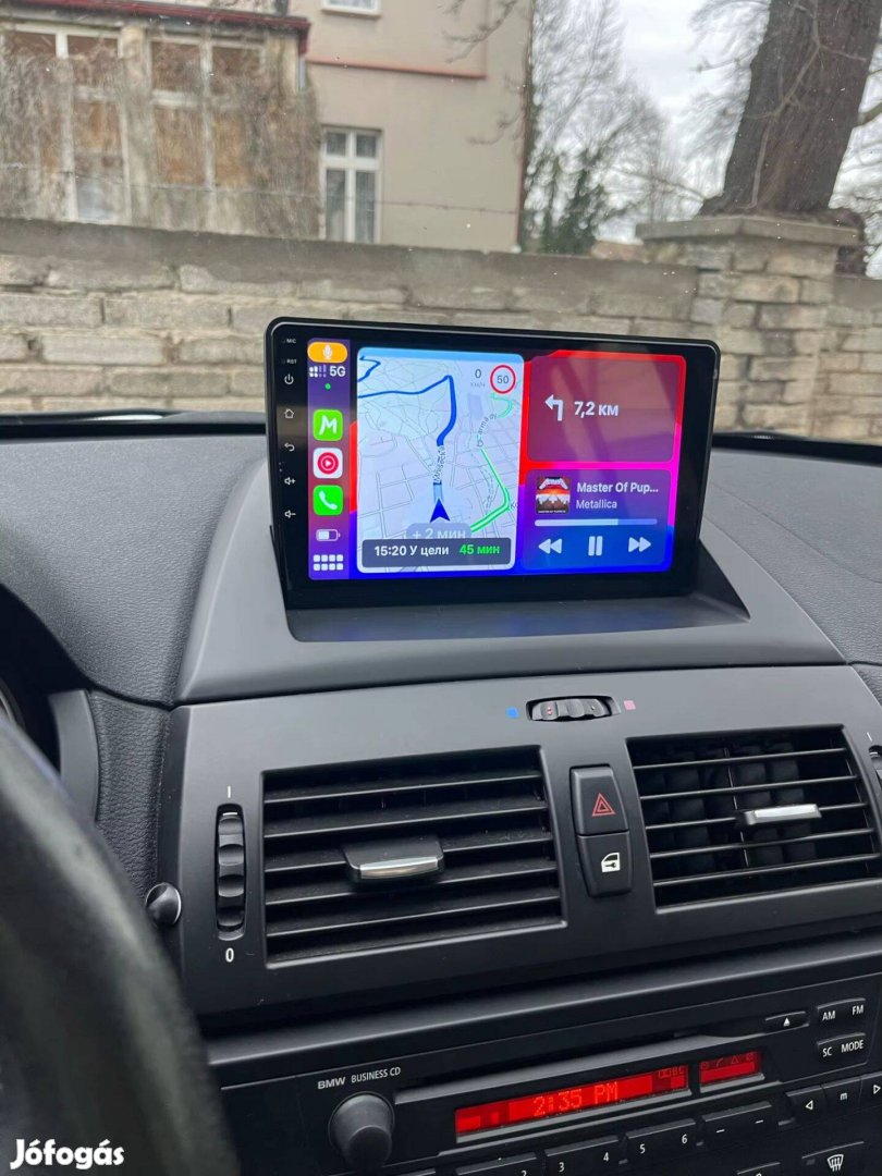 BMW X3 Android Kijelző Rádió Multimédia Navigáció Hifi Carplay GPS