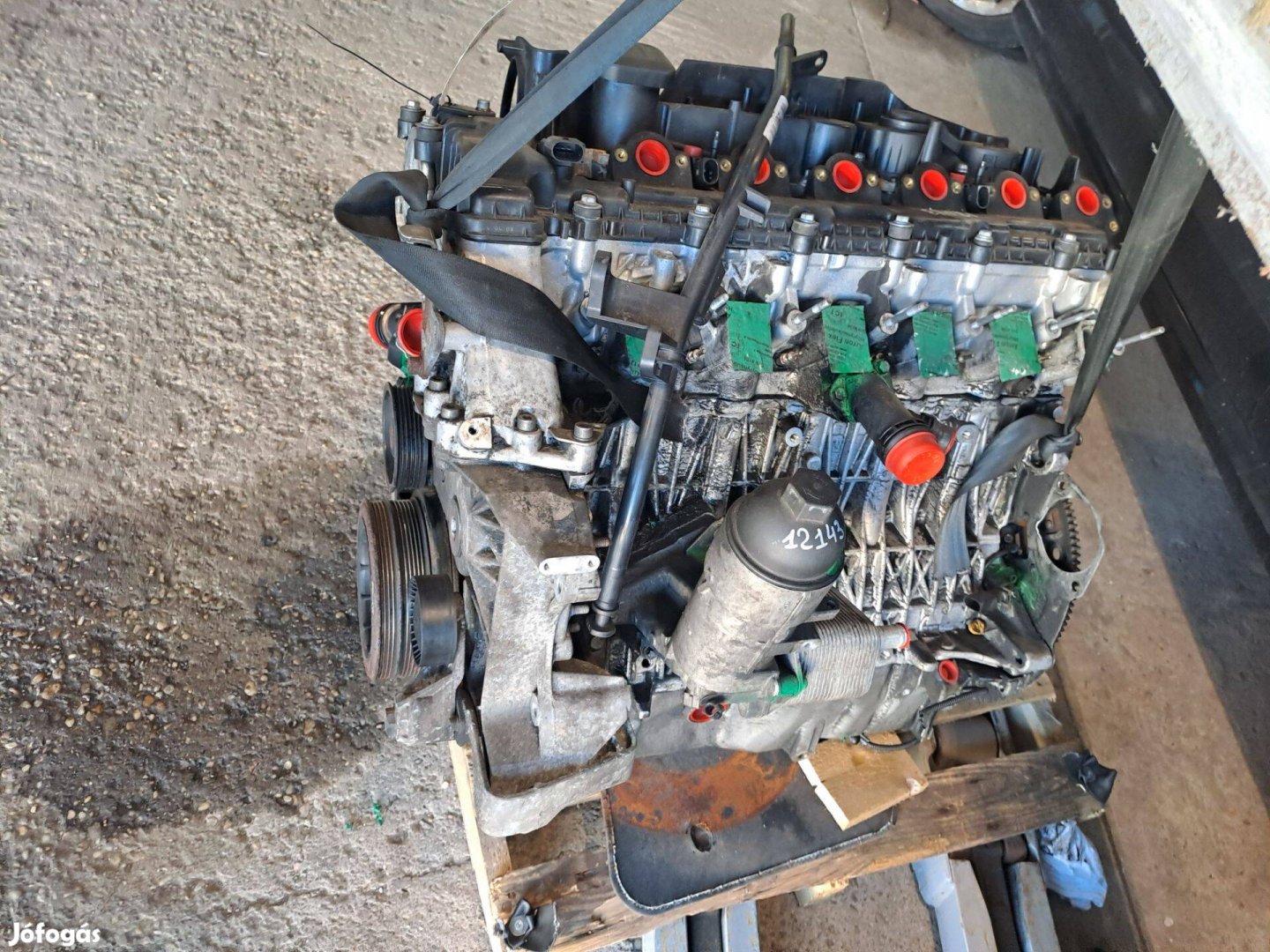 BMW X5 E70 M57 komplett motor egyben eladó cikkszám 21646821306D3