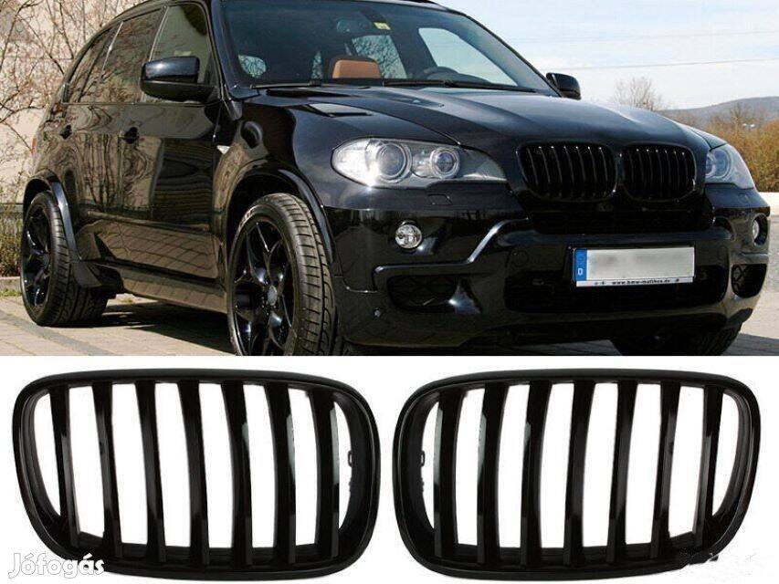 BMW X5 E70 fényes fekete vese (hűtőrács)