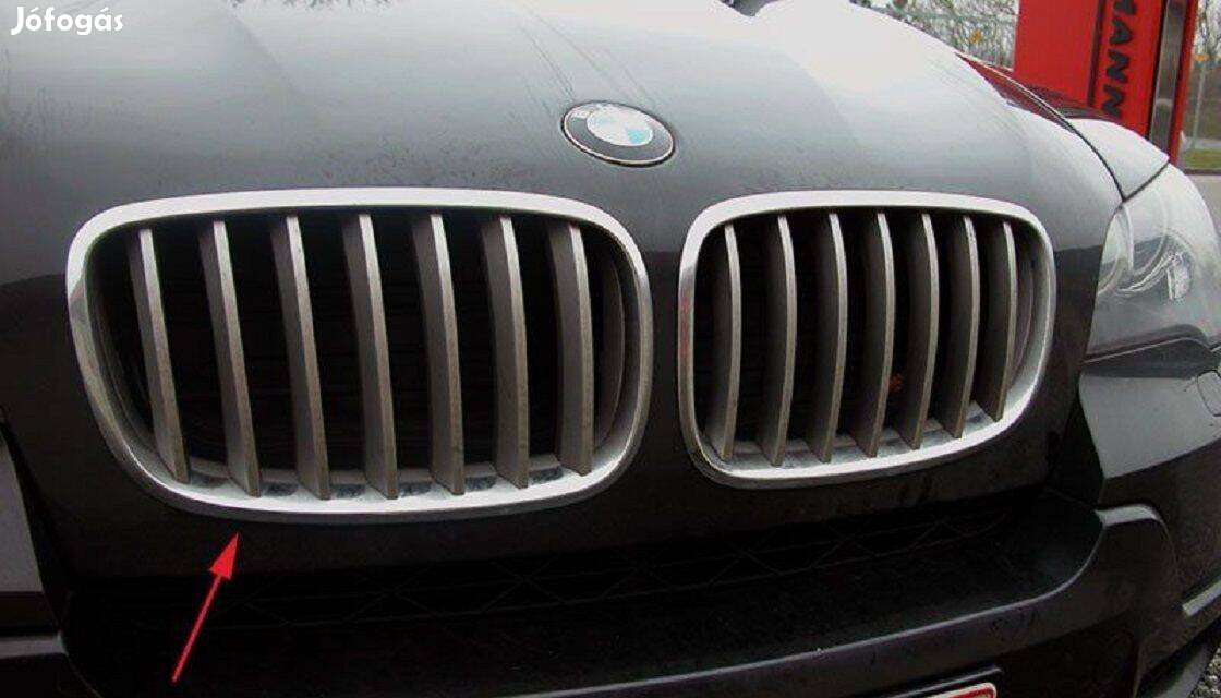 BMW X5 X6 (E70 E71 E72) díszrács / vese / hűtőrács króm-titán