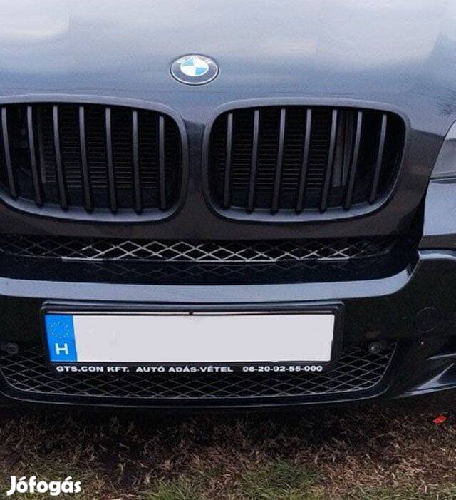 BMW X5 X6 (E70 E71 E72) díszrács / vese / hűtőrács matt fekete