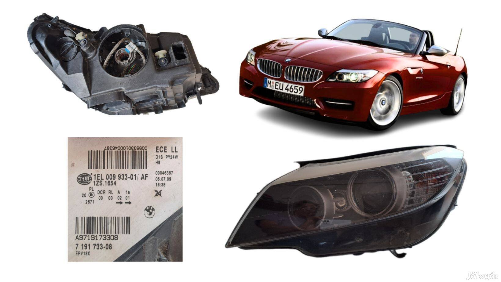 BMW Z4 E89 bal első Bi-Xenon fényszóró cikkszám 719173308