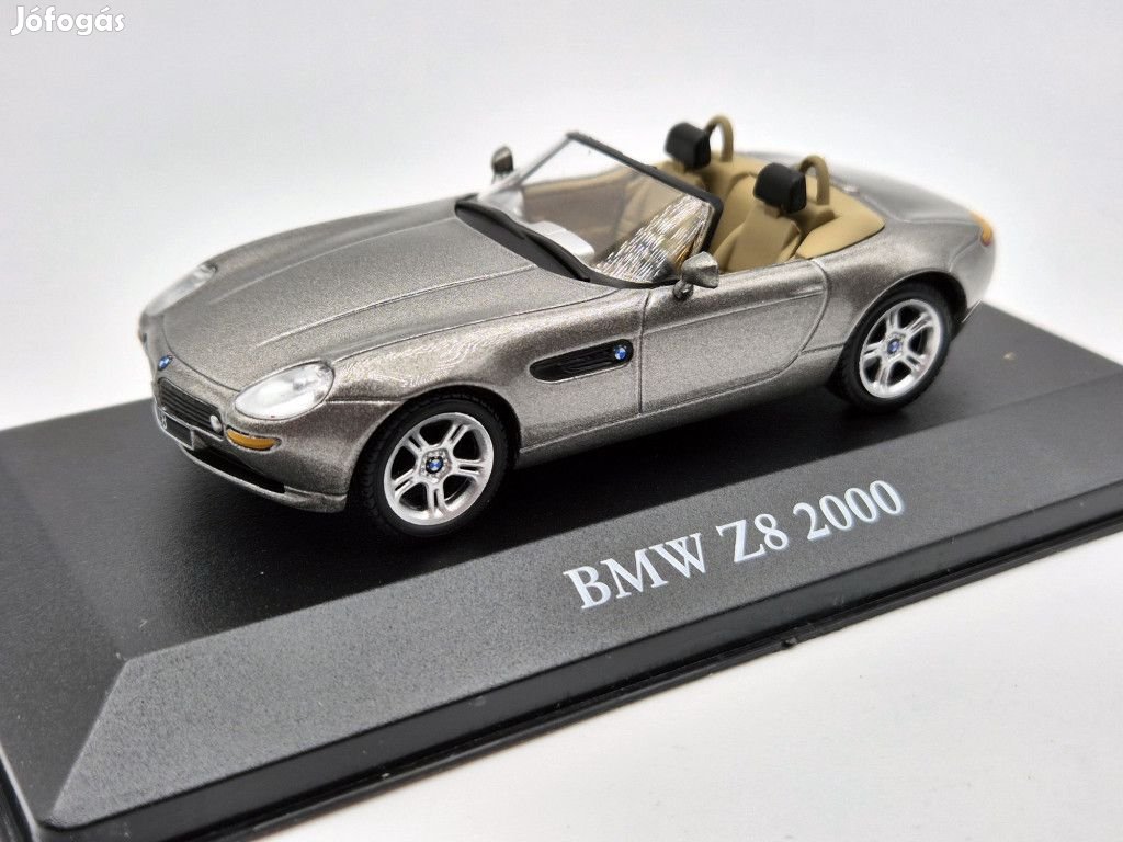 BMW Z8 year 2000 grey metallic Atlas 1:43 modellautó
