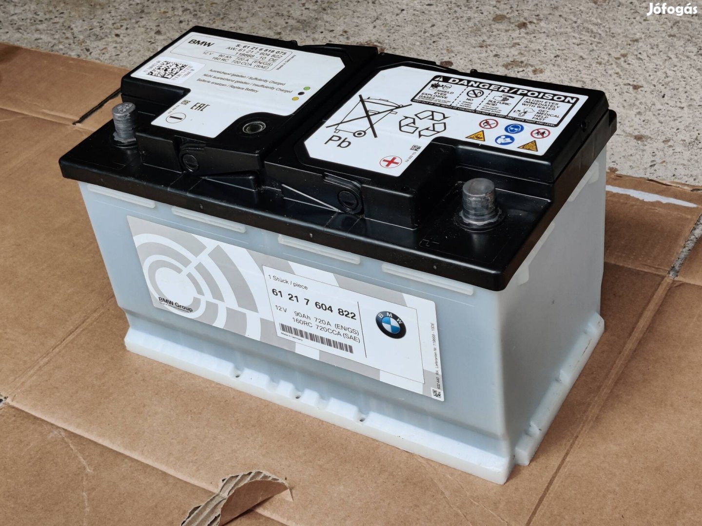 BMW aksi akkumulátor 90Ah új állapot